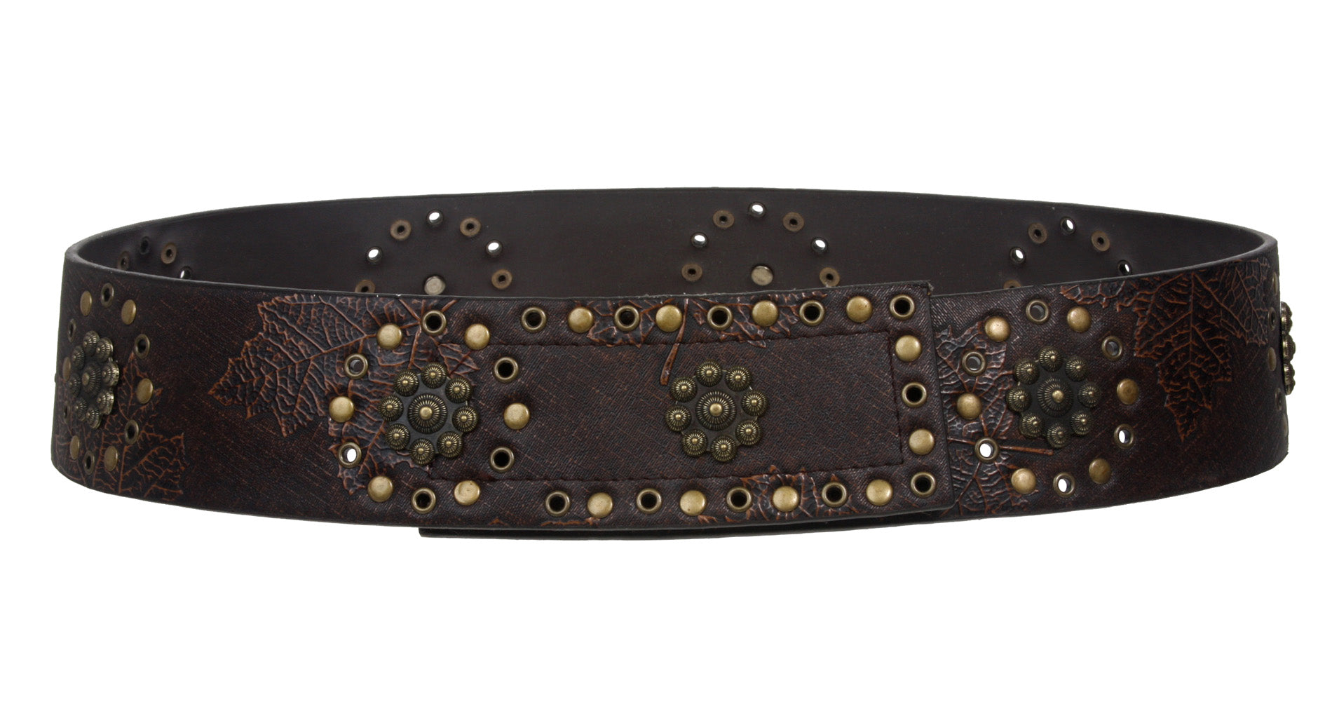 Womens 2 3/8" Wide Contour Maple Print Belt - OnlineBelts
