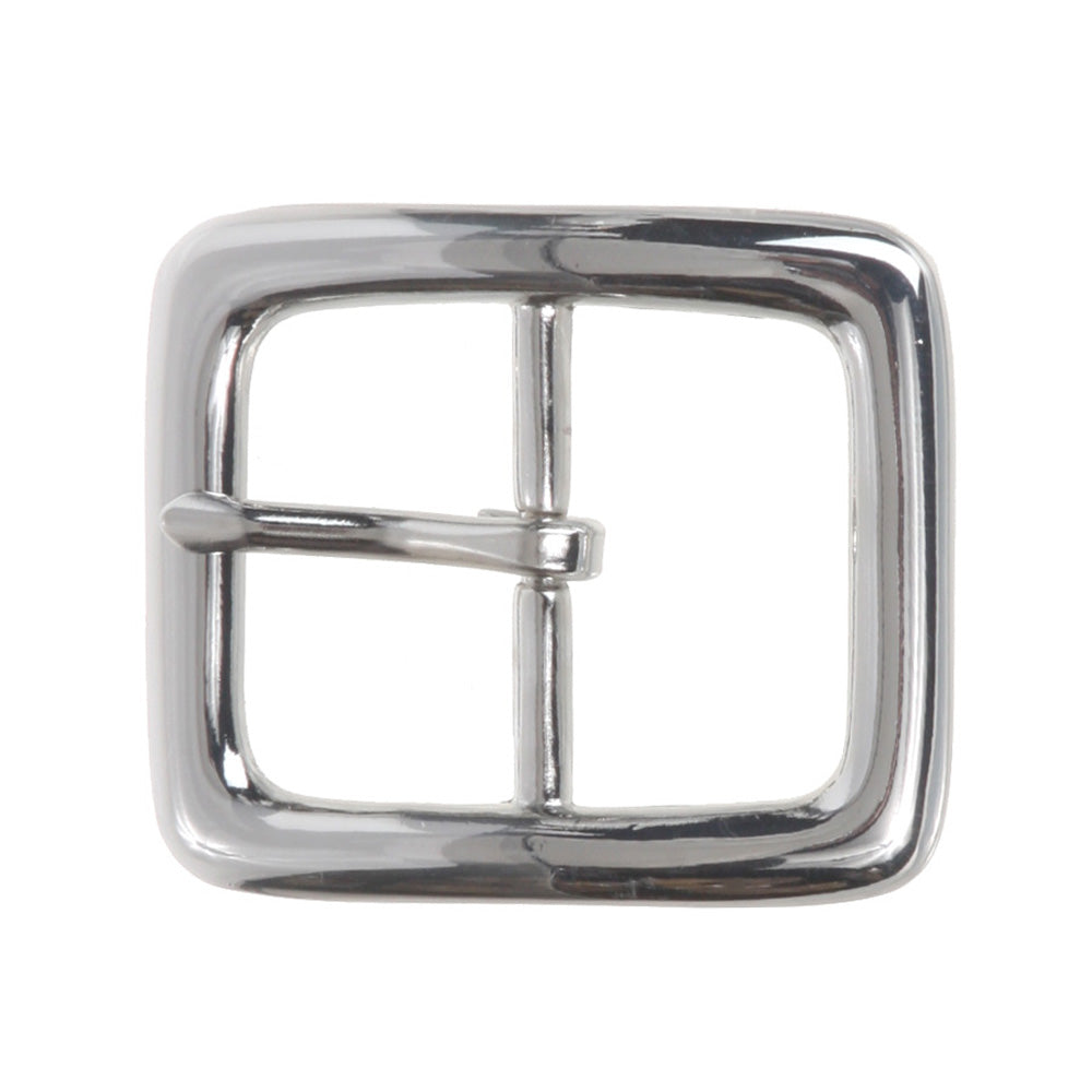1 3/8" (35 mm) Nickel Free Single Prong Rectangular Center Bar Belt Buckle