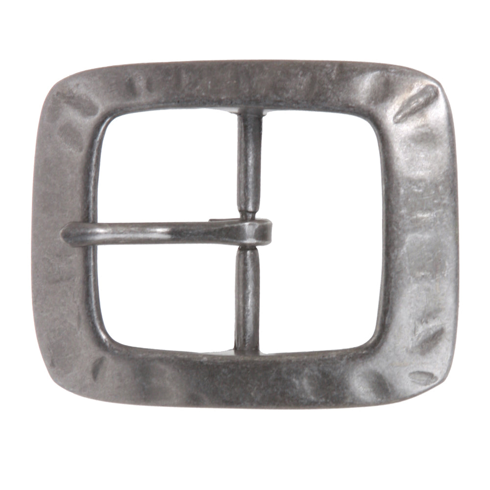 1 1/2" (39 mm) Nickel Free Center Bar Single Prong Rectangular Belt Buckle - OnlineBelts