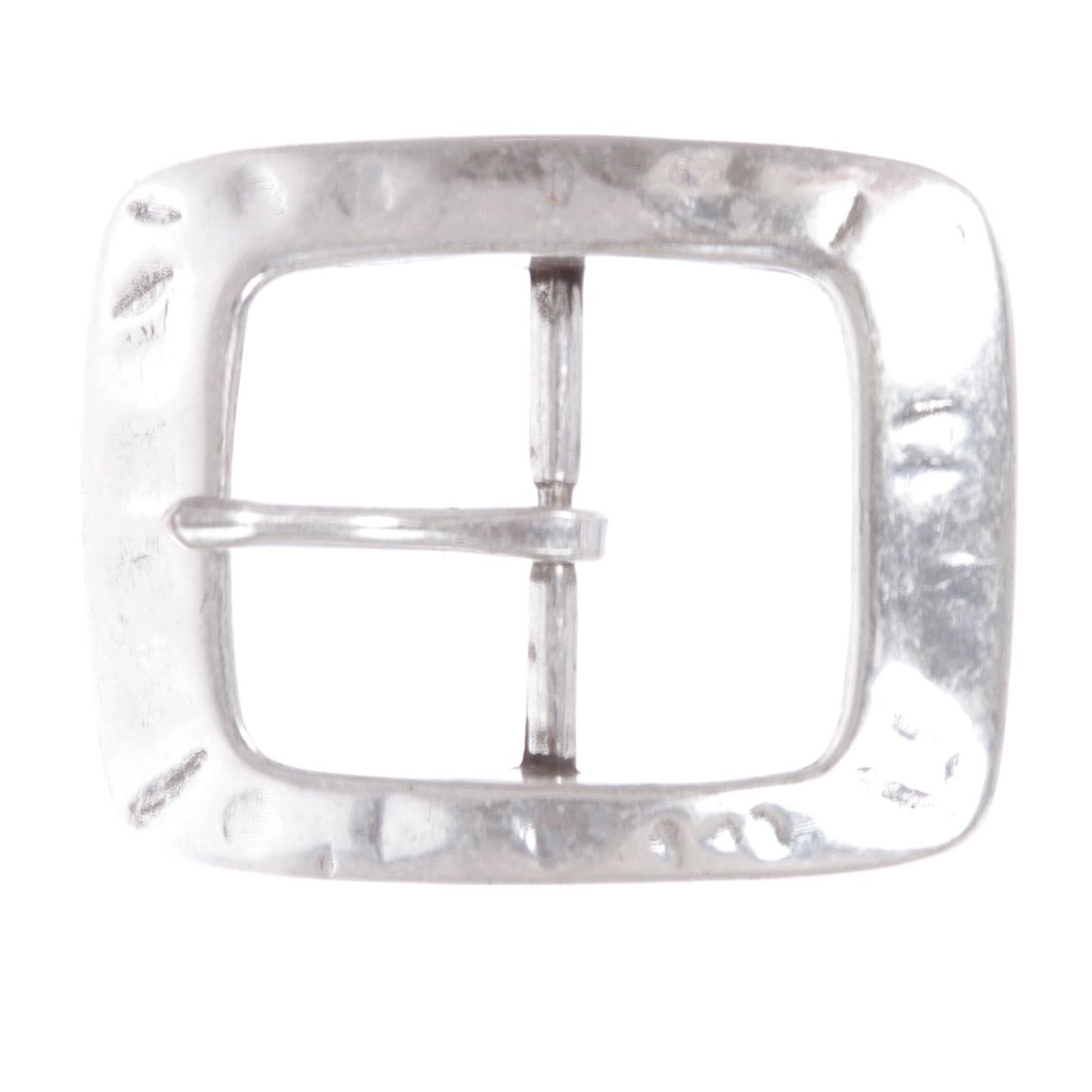 1 1/2" (39 mm) Nickel Free Center Bar Single Prong Rectangular Belt Buckle - OnlineBelts