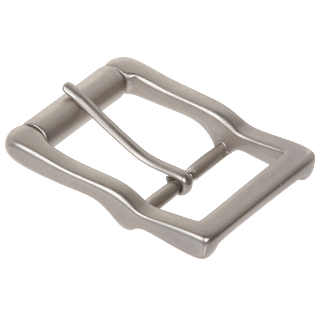 1 5/8" (41 mm) Nickel Free Center Bar Single Prong Roller Belt Buckle