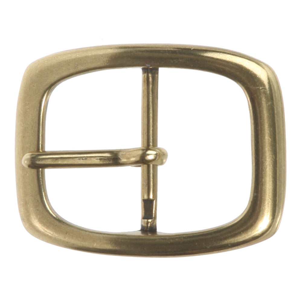1 1/4" (33 mm) Nickel Free Single Prong Oval Center Bar Belt Buckle