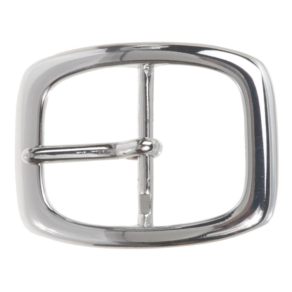 1 1/4" (33 mm) Nickel Free Single Prong Oval Center Bar Belt Buckle