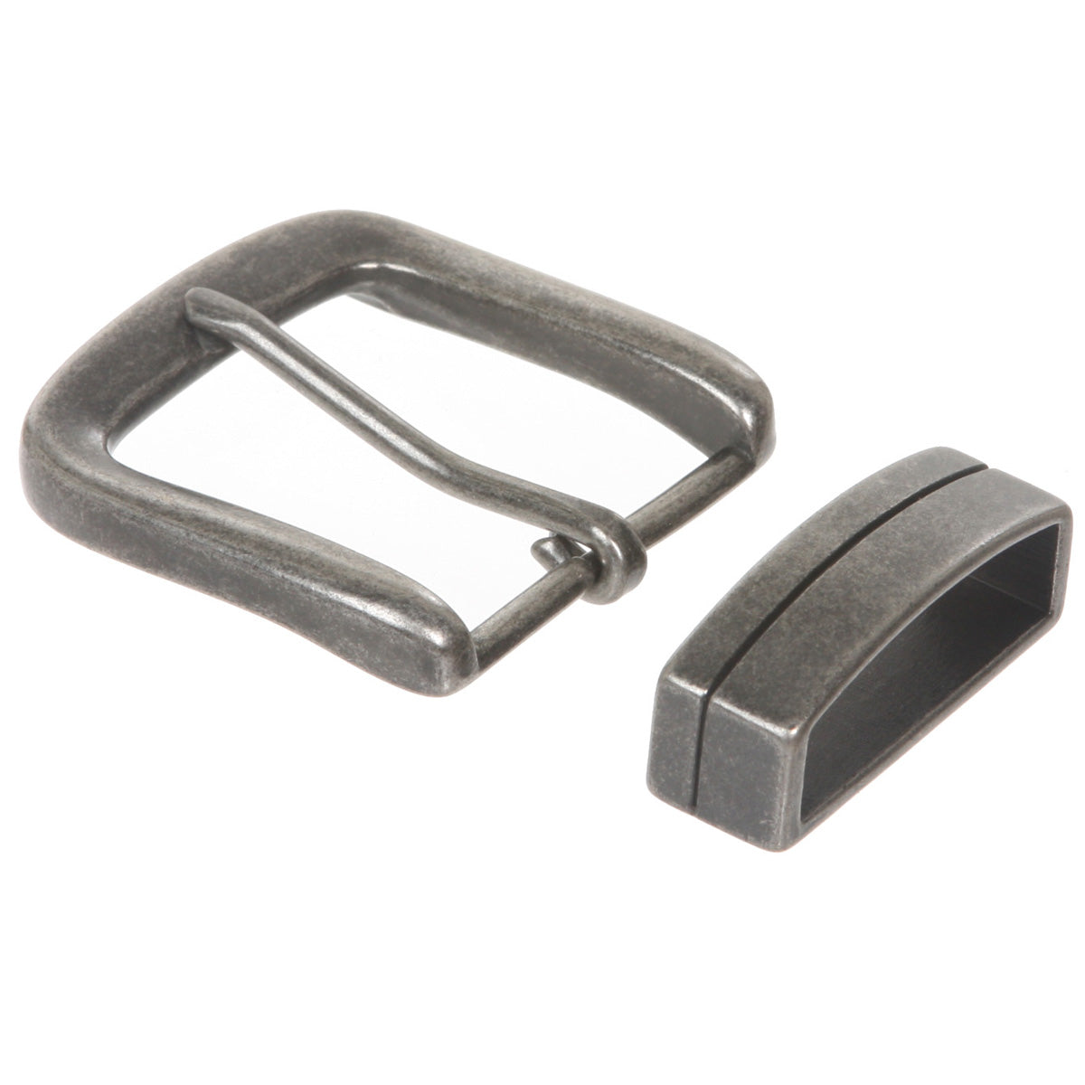 1 1/2" (38 mm) Nickel Free Single Prong Square Belt Buckle Set - OnlineBelts