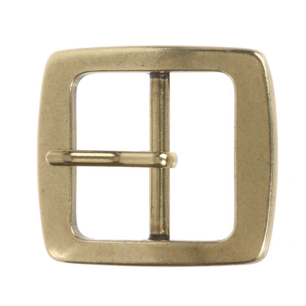 1 1/2" (38 mm) Nickel Free Center Bar Single Prong Square Belt Buckle