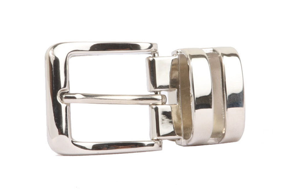 1 1/8 Inch (28 mm) Double Loop Clamp Belt Buckle