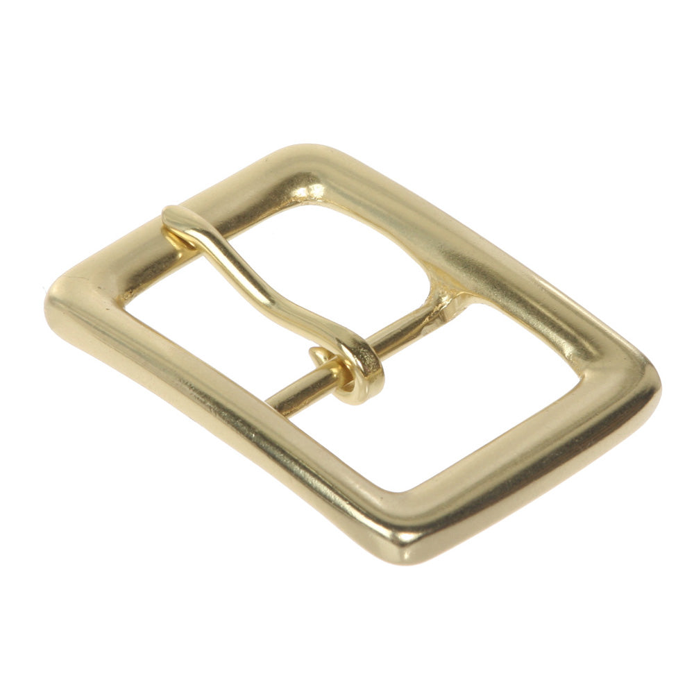 1 3/8" (36 mm) Nickel Free Single Prong Solid Brass Rectangular Belt Buckle