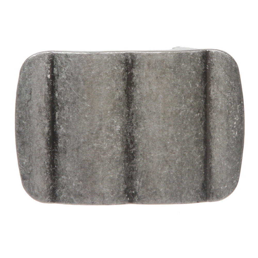 1 1/2" (38 MM) Clamping Rectangular Silver Belt Buckle