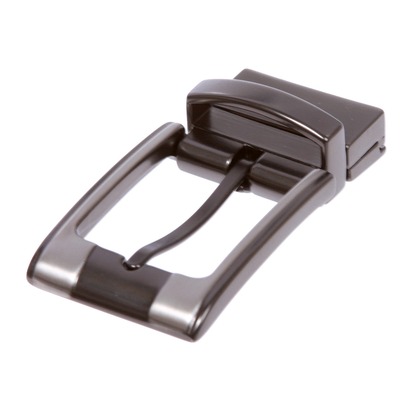 1 1/8 Inch (30 mm) Reversible Clamp Two Tone Belt Buckle - OnlineBelts