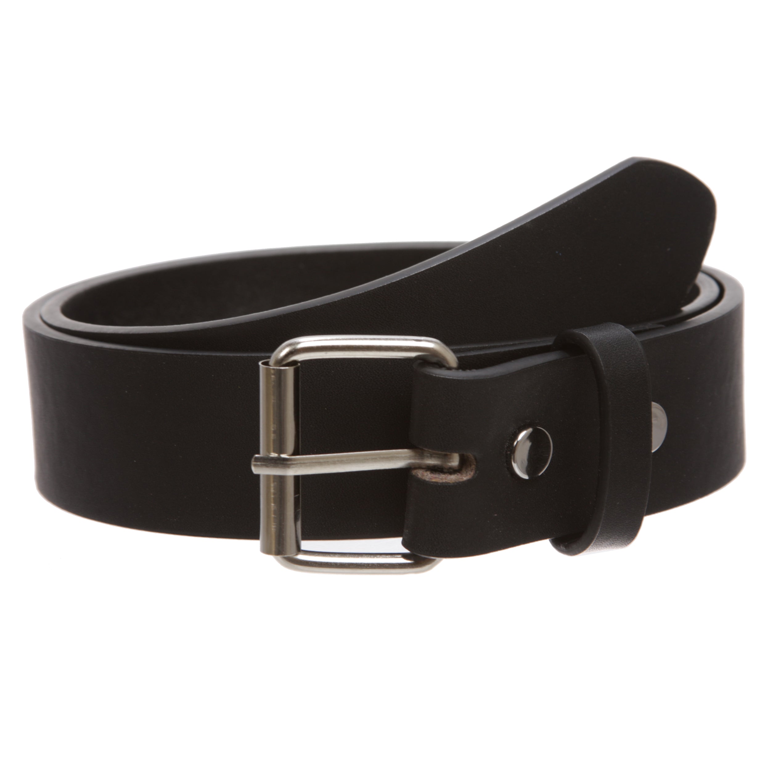 Kids or Extra Small Size Snap On Plain Leather Belt - OnlineBelts