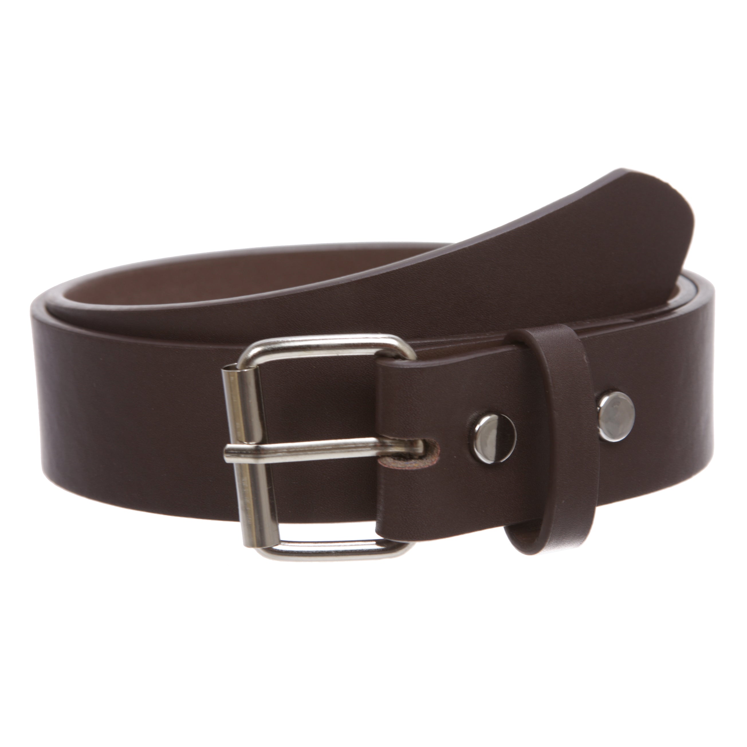 Kids or Extra Small Size Snap On Plain Leather Belt - OnlineBelts