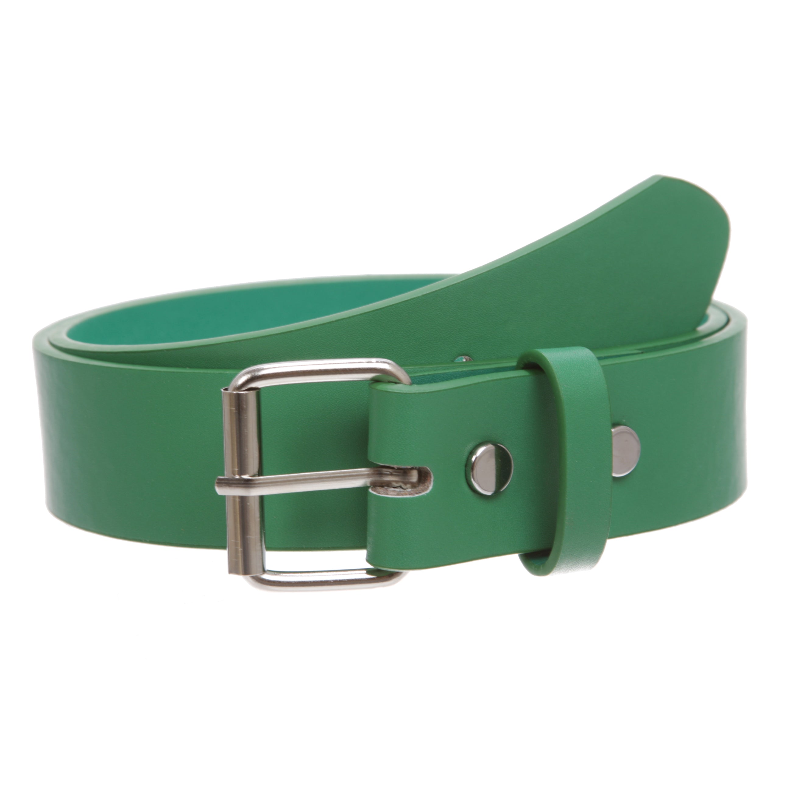 Kids or Extra Small Size Snap On Plain Leather Belt - OnlineBelts