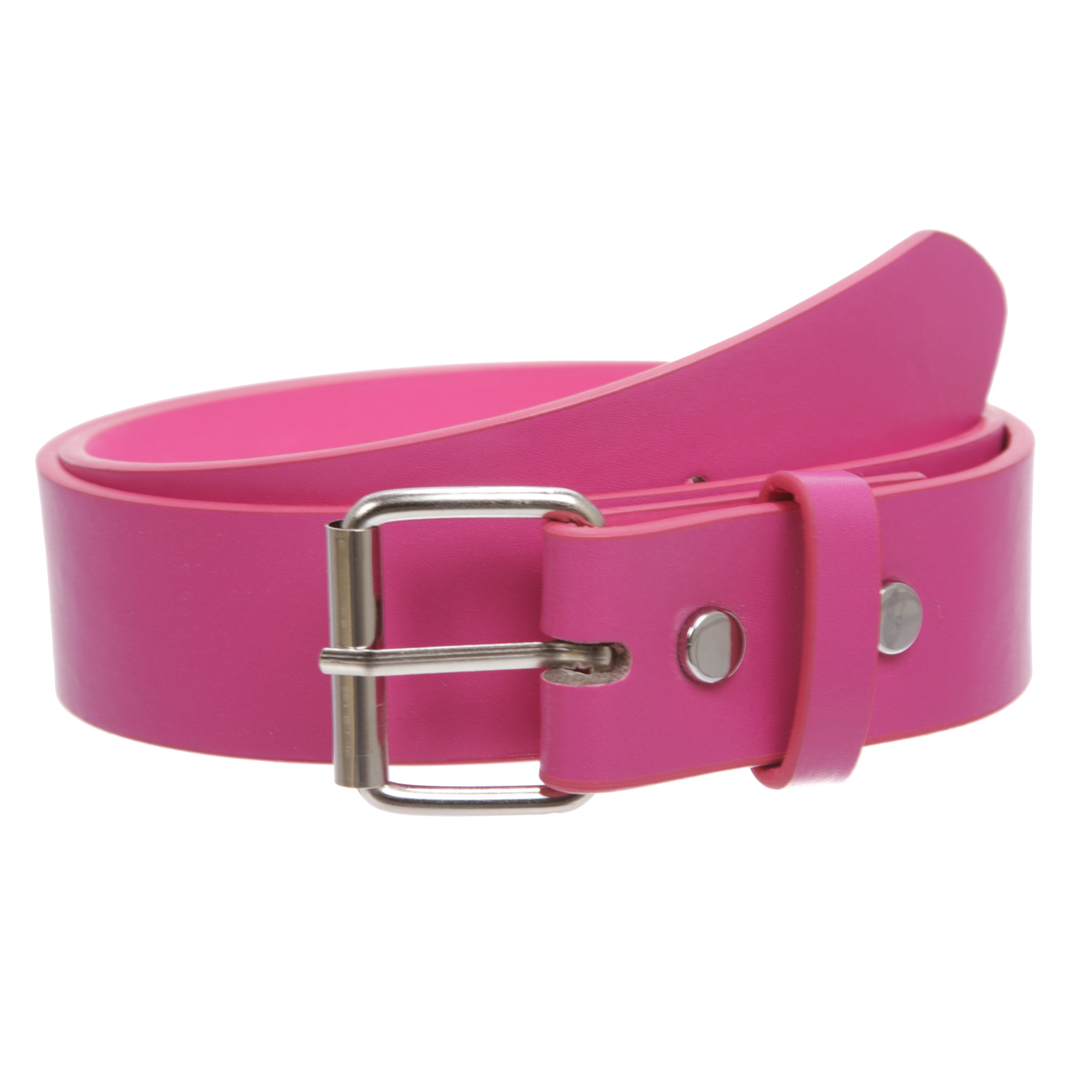 Kids or Extra Small Size Snap On Plain Leather Belt - OnlineBelts