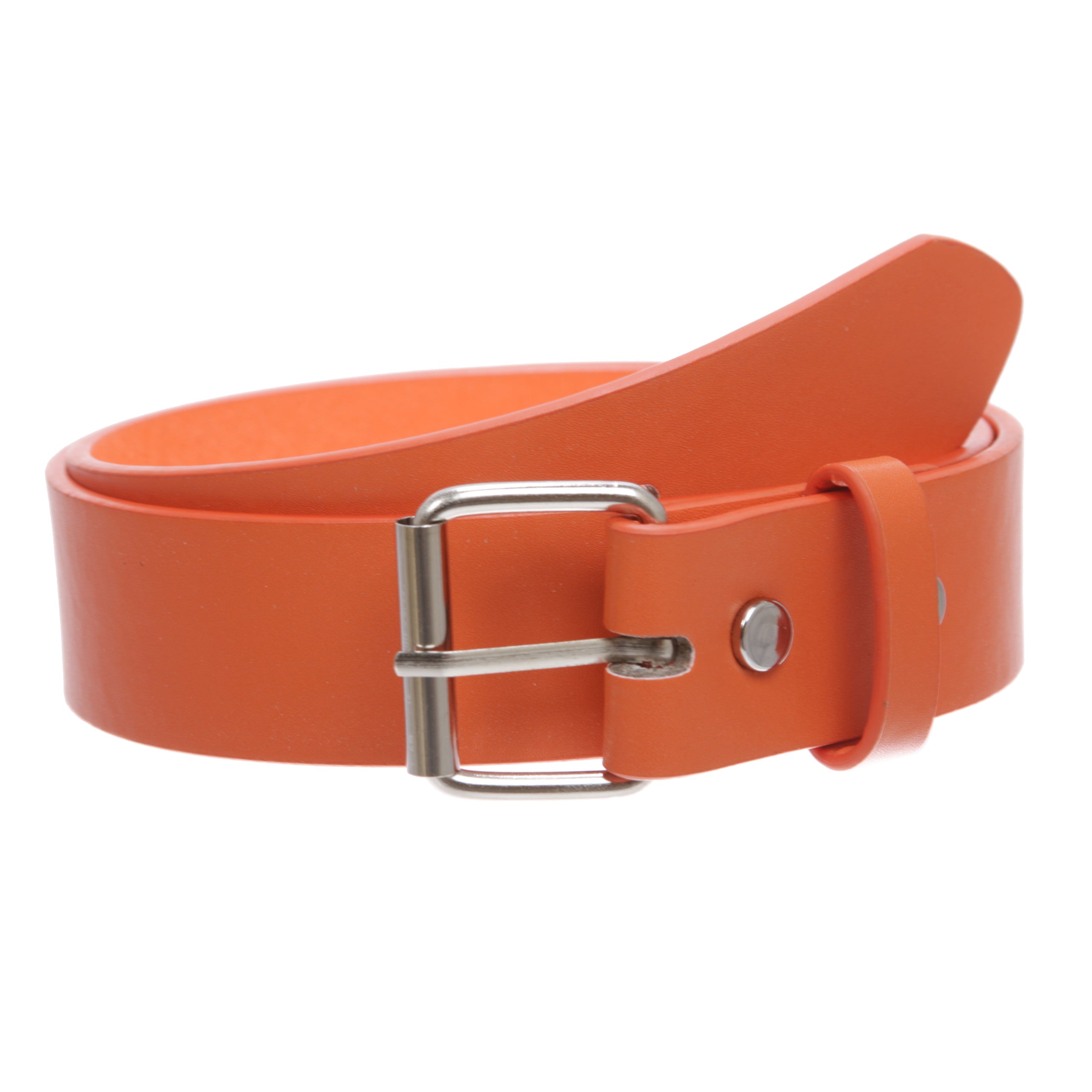 Kids or Extra Small Size Snap On Plain Leather Belt - OnlineBelts