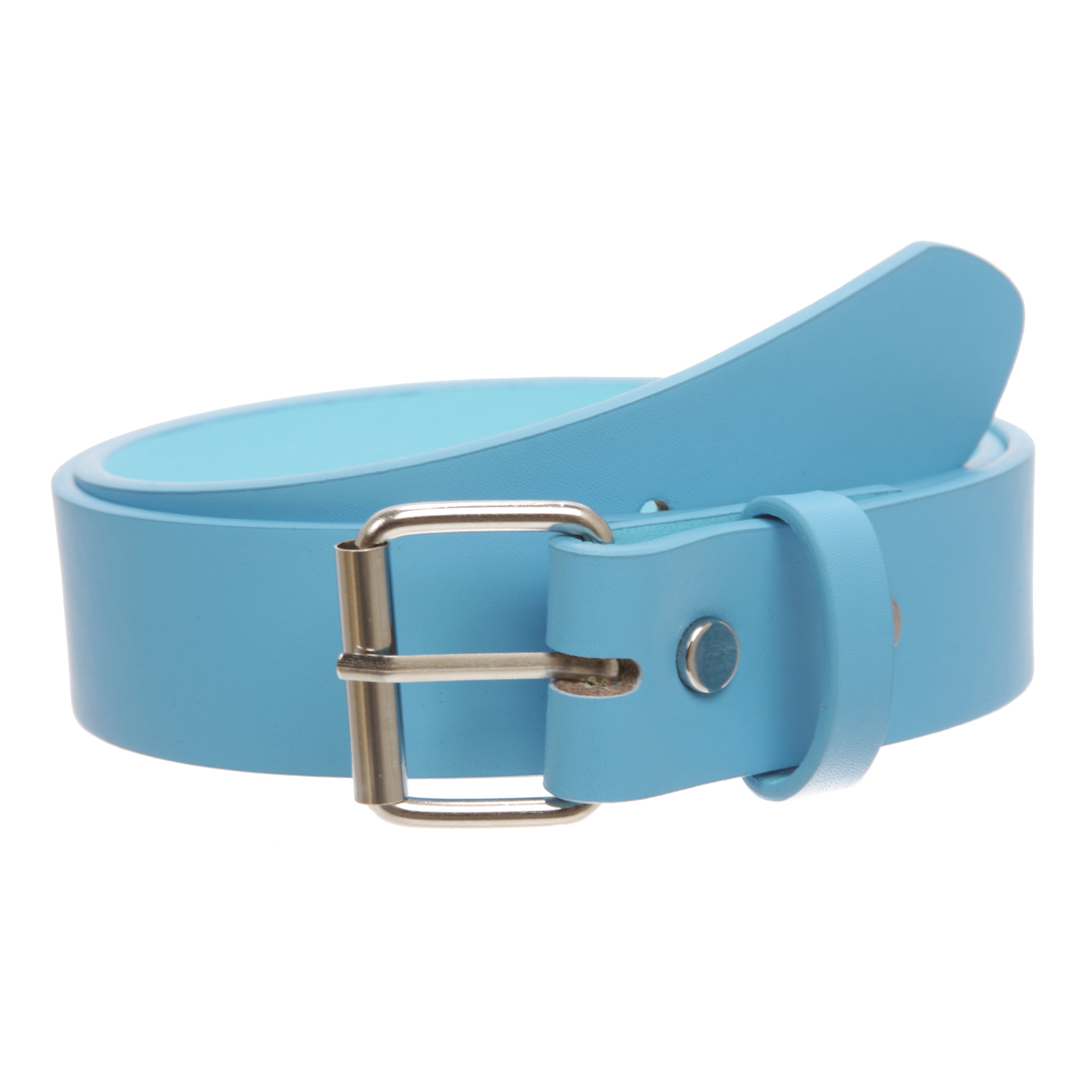 Kids or Extra Small Size Snap On Plain Leather Belt - OnlineBelts