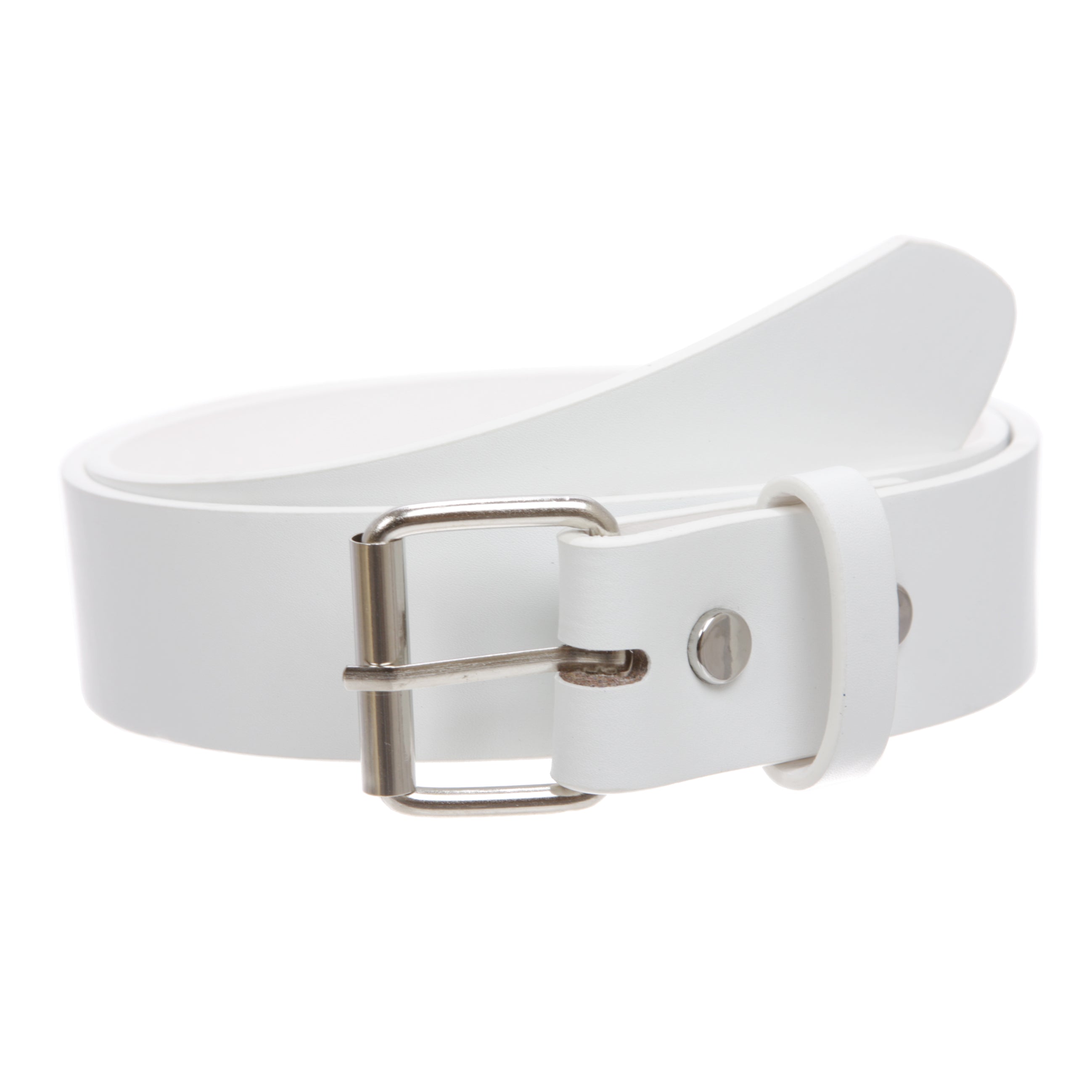 Kids or Extra Small Size Snap On Plain Leather Belt - OnlineBelts
