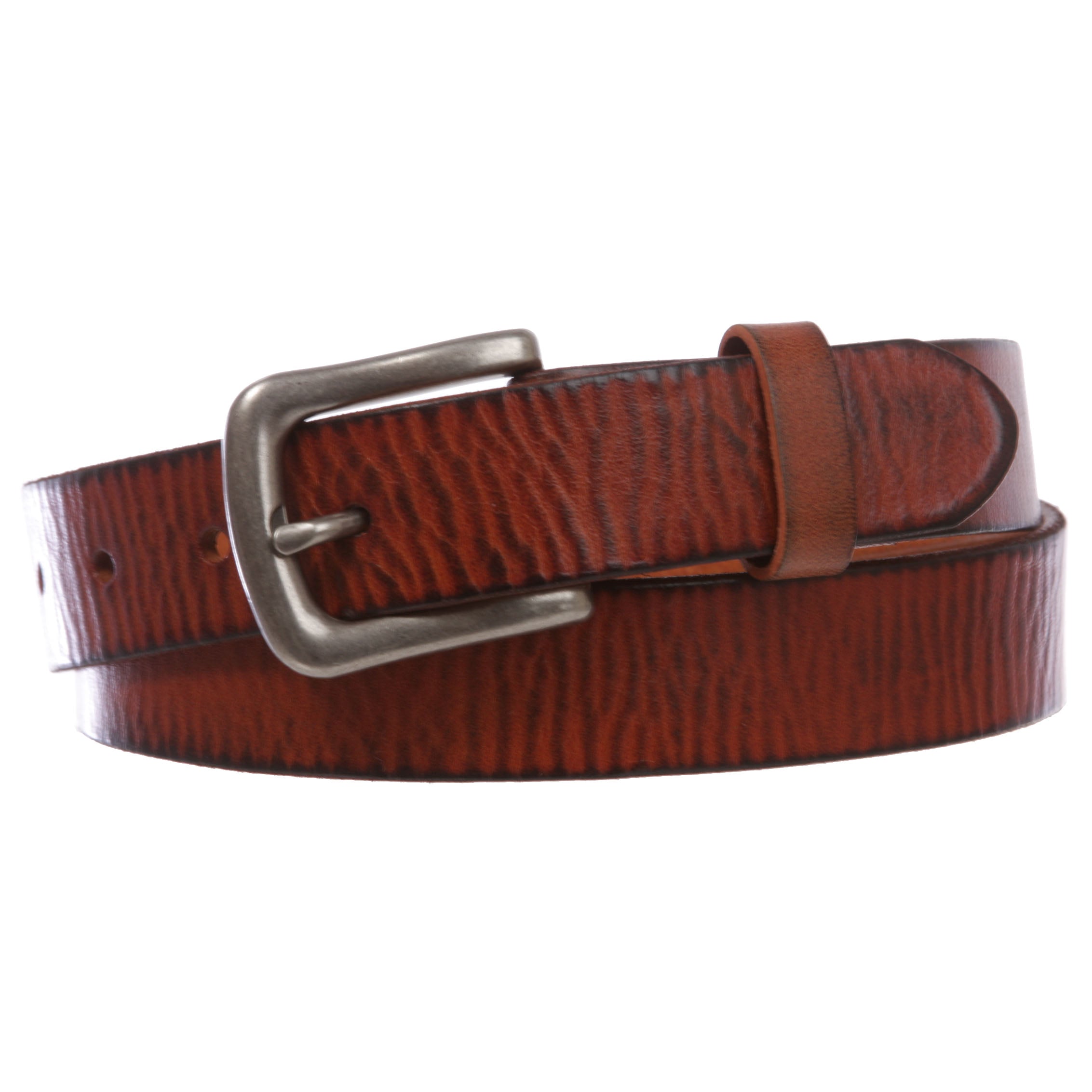 Kids Snap On Top Grain Vintage Genuine Leather Belt - OnlineBelts