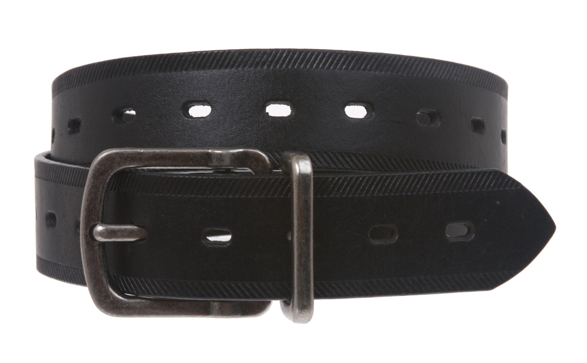 Mens Oil Tanned Genuine Leather Jean Belt - OnlineBelts