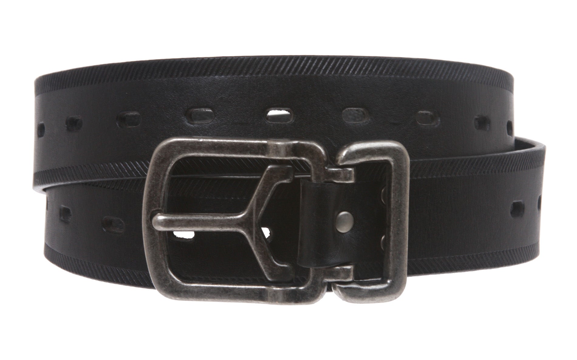 Mens Oil Tanned Genuine Leather Jean Belt - OnlineBelts