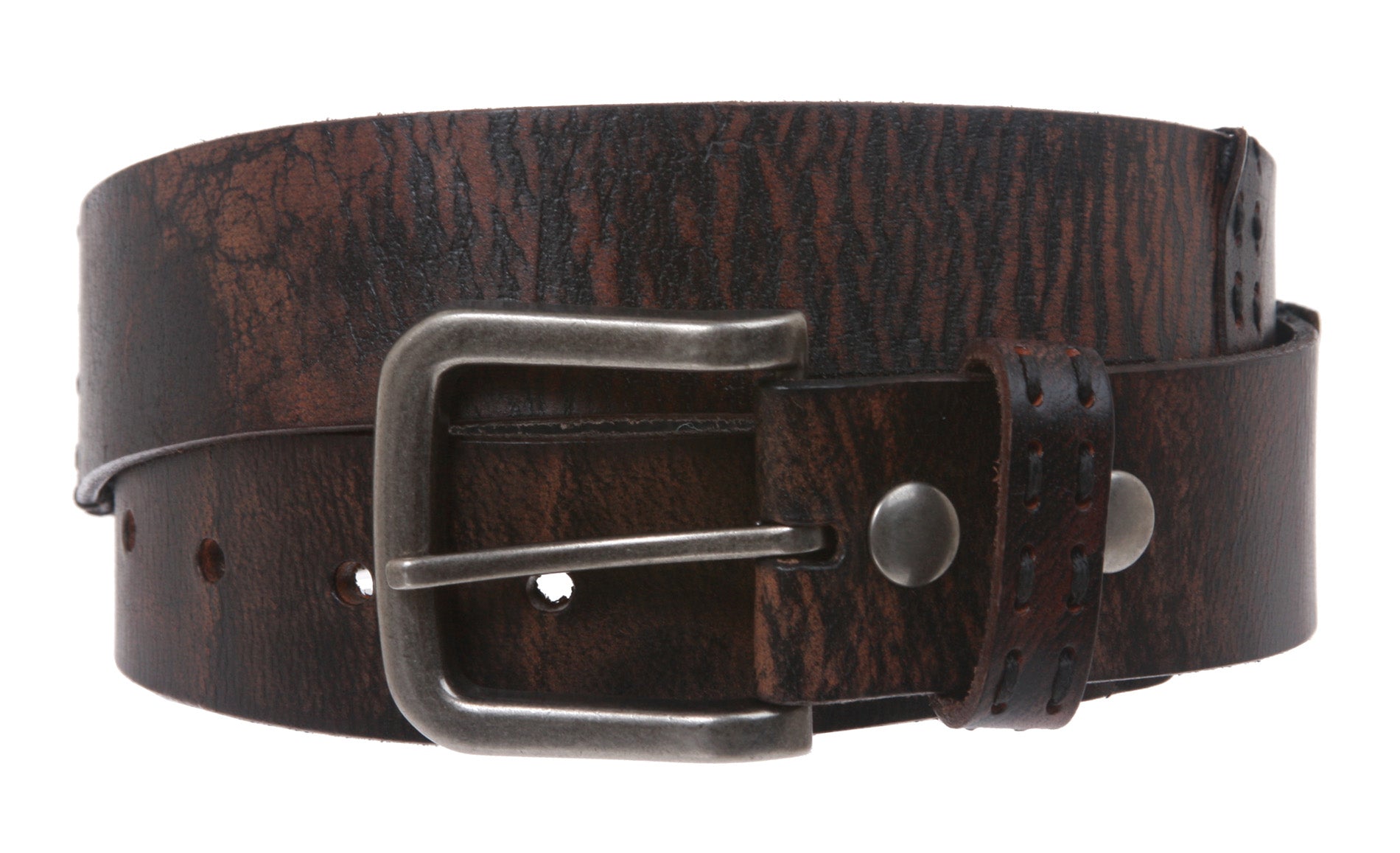 Snap On Oil Tanned Vintage Genuine Leather Belt