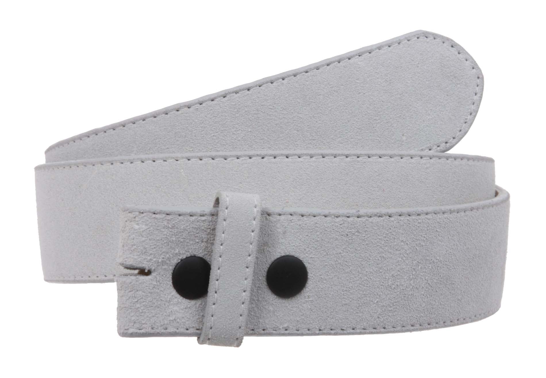 1 1/2" Snap On Suede Leather Belt Strap - OnlineBelts