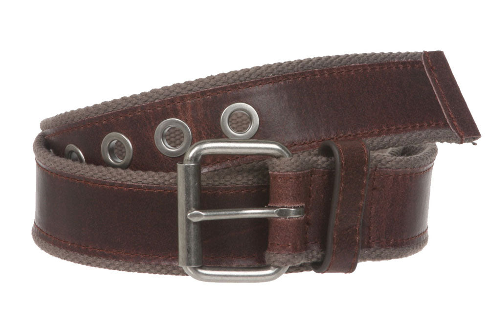 1 1/2" Grommets Canvas Web Casual Jean Belt - OnlineBelts