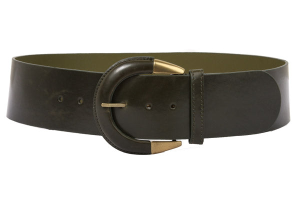 CHINESE LAUNDRY Ladies Wide Contour Belt with Semi-covered buckle - OnlineBelts