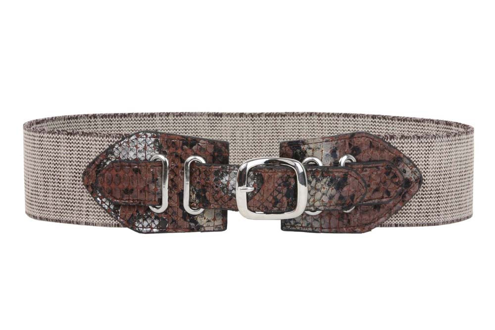 CHINESE LAUNDRY Ladies 2 1/2" Wide Stretch High Waist Elastic Belt - OnlineBelts