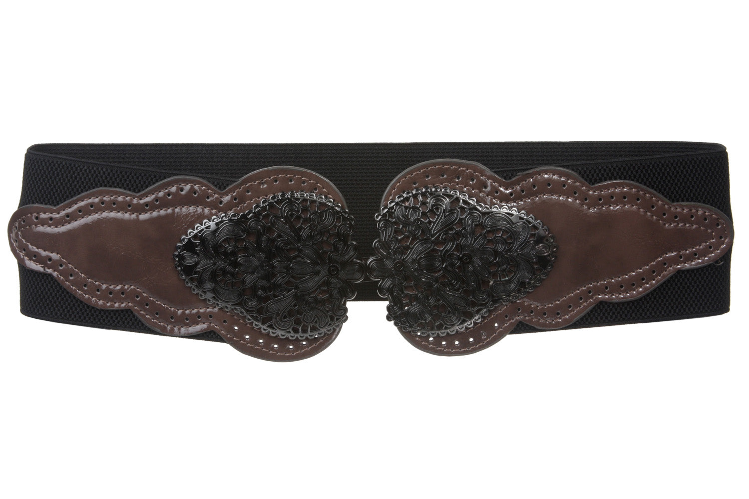 CHINESE LAUNDRY Ladies 3" Wide High Waist Elastic Belt - OnlineBelts