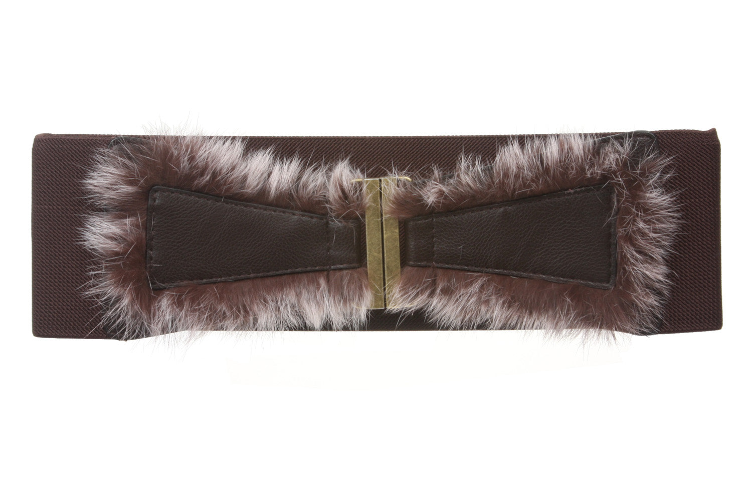 4" Ladies High Waist Rabbit Hair Stretch Belt - OnlineBelts