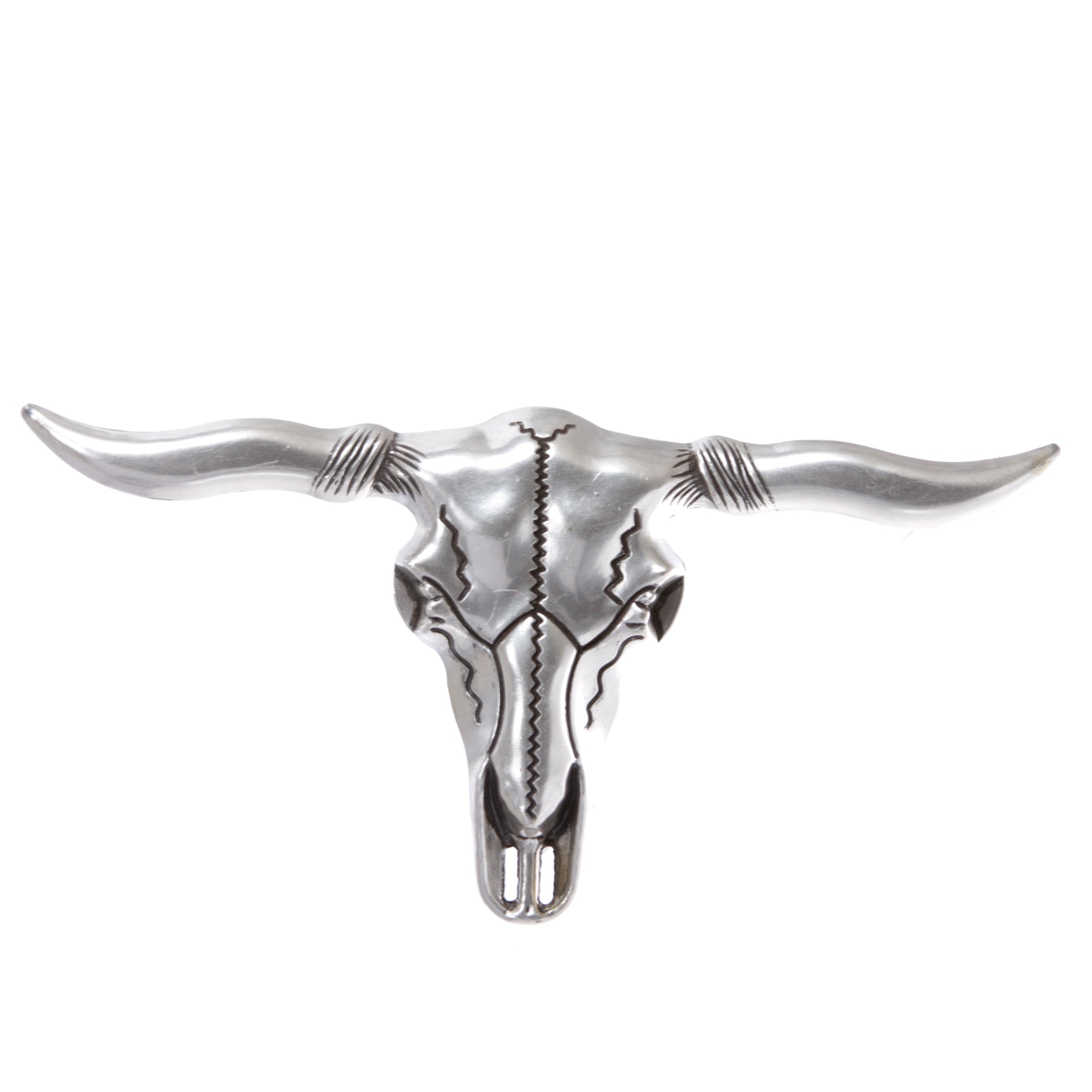 Long Horn Bull Western Longhorn Texas Cowboy Large Belt Buckle