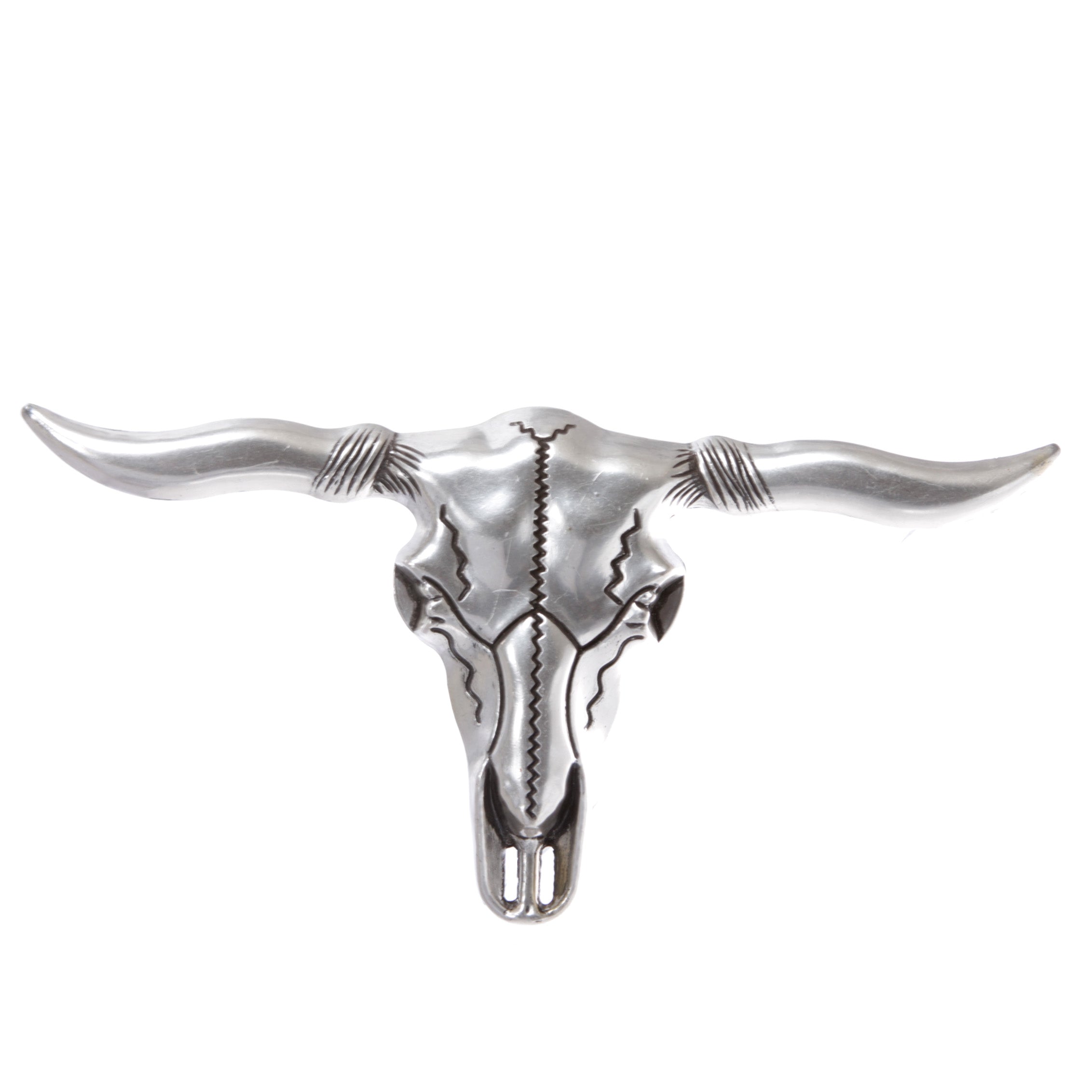 Long Horn Bull Western Longhorn Texas Cowboy Large Belt Buckle - OnlineBelts