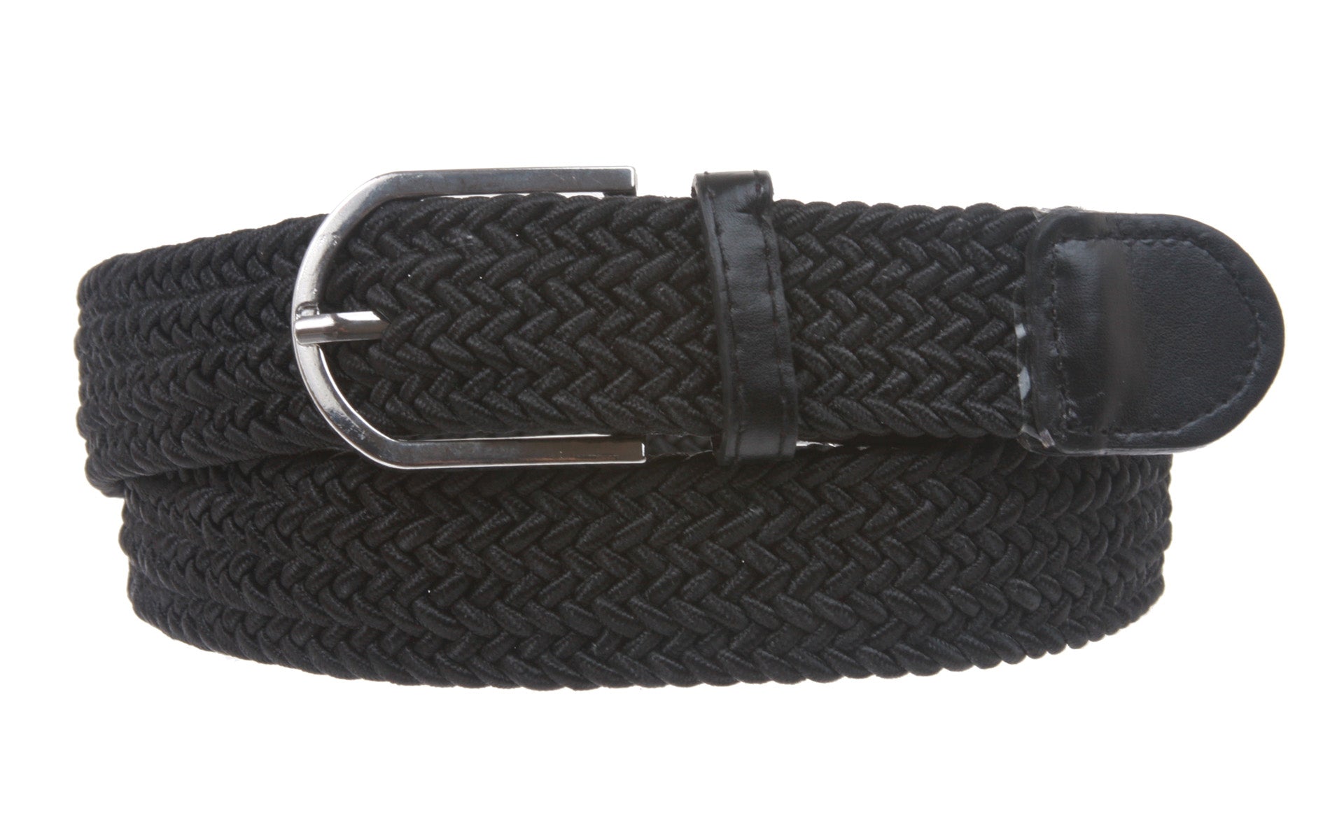 1 1/4'' Braided Woven Elastic Stretch Belt - OnlineBelts