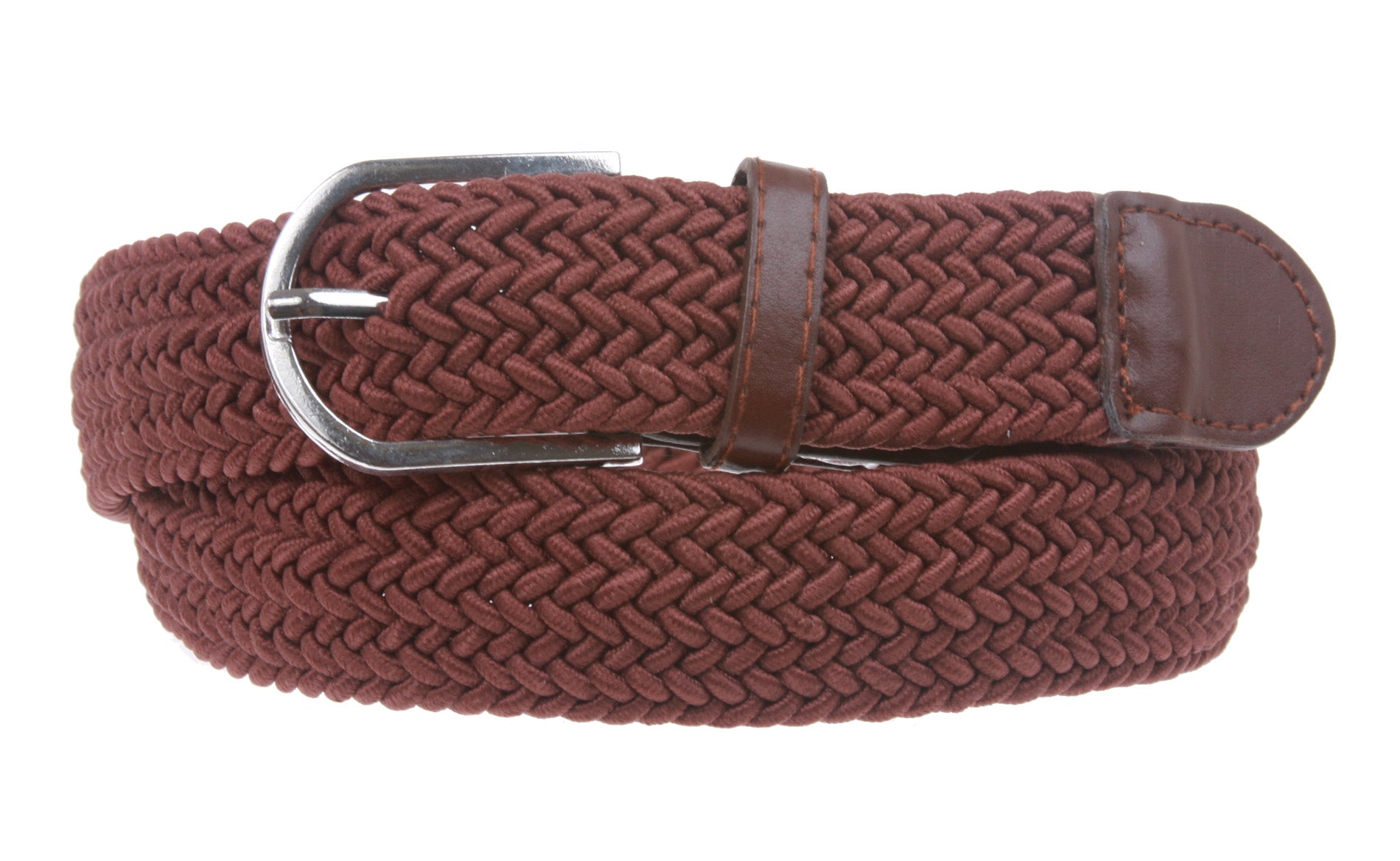 1 1/4'' Braided Woven Elastic Stretch Belt - OnlineBelts