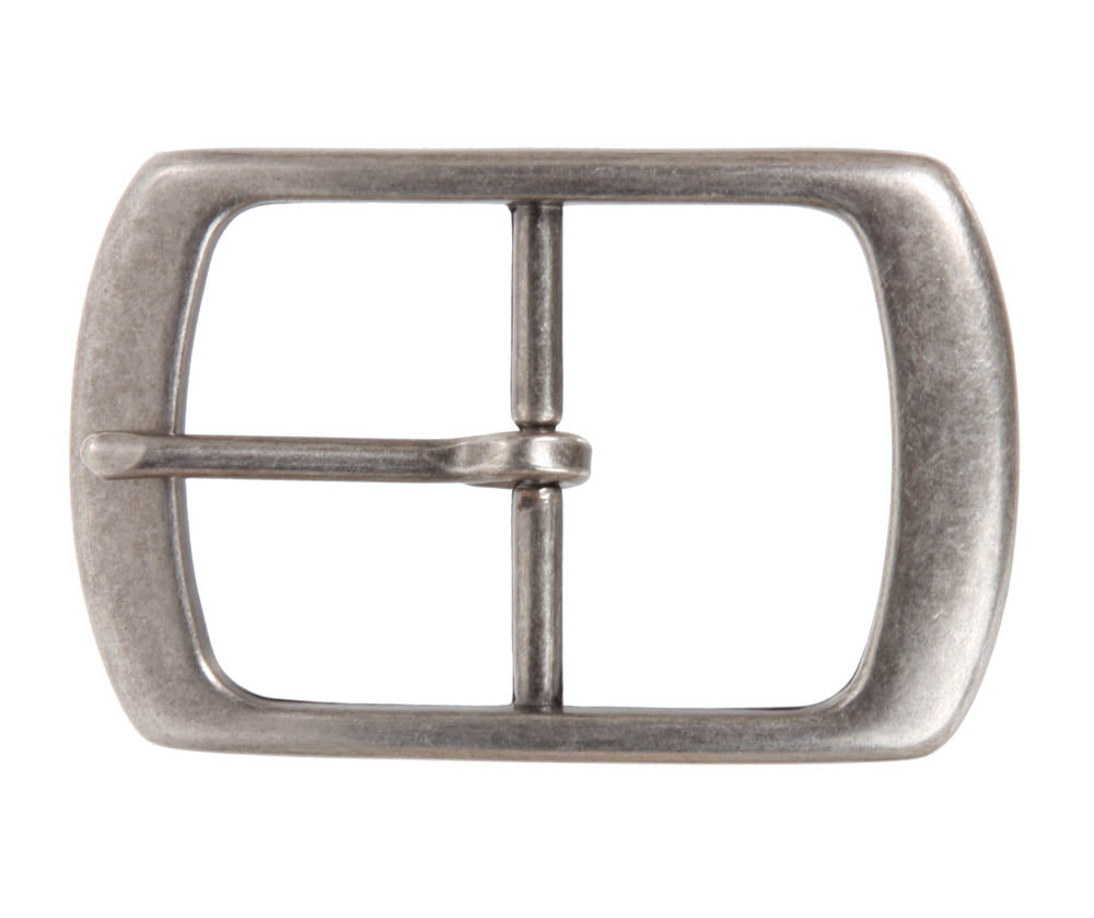 1 1/2" (38 mm) Center Bar Single Prong Rectangular Belt Buckle - OnlineBelts