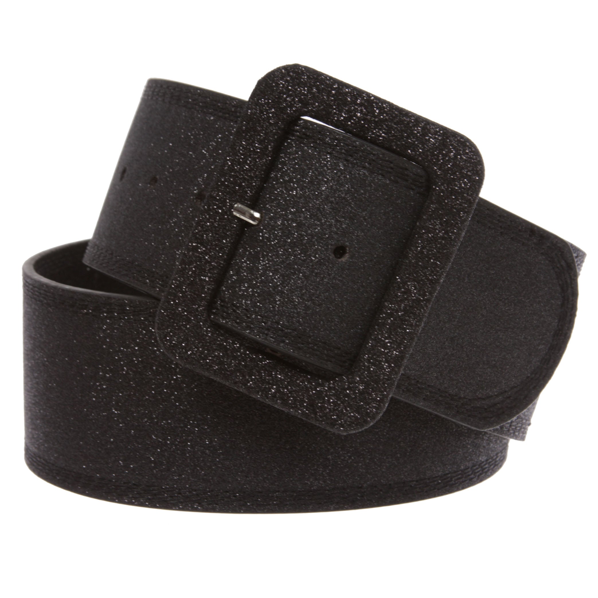 Women's Wide High Waist Glitter Fashion Leather Belt - OnlineBelts