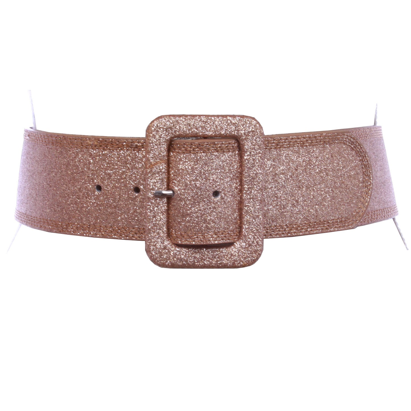 Women's Wide High Waist Glitter Fashion Leather Belt - OnlineBelts
