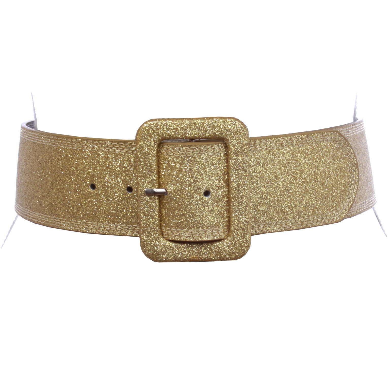Women's Wide High Waist Glitter Fashion Leather Belt - OnlineBelts