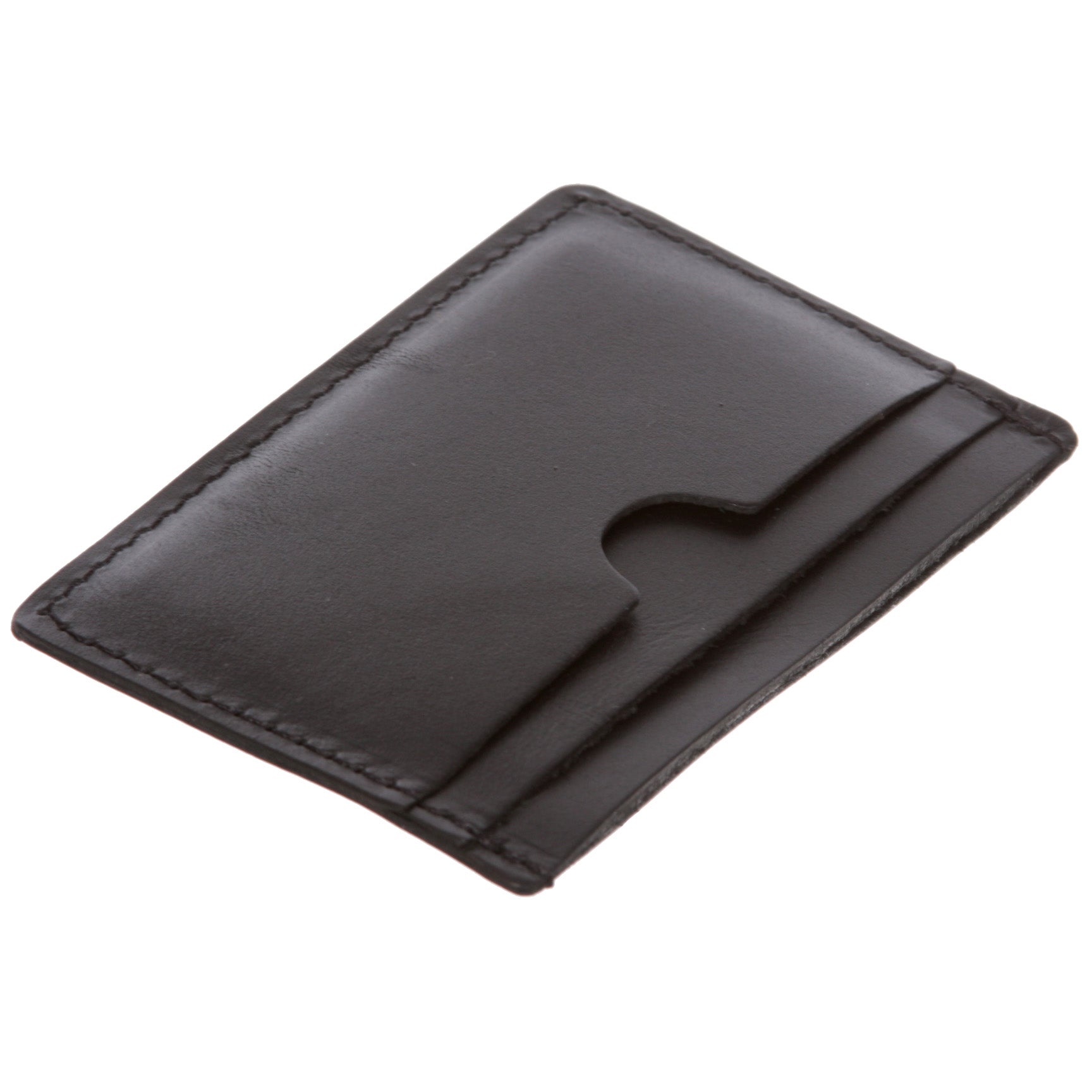 Micro Sleeve, Slim Leather Card & Cash Holder Wallet (Max. 3 cards and cash)