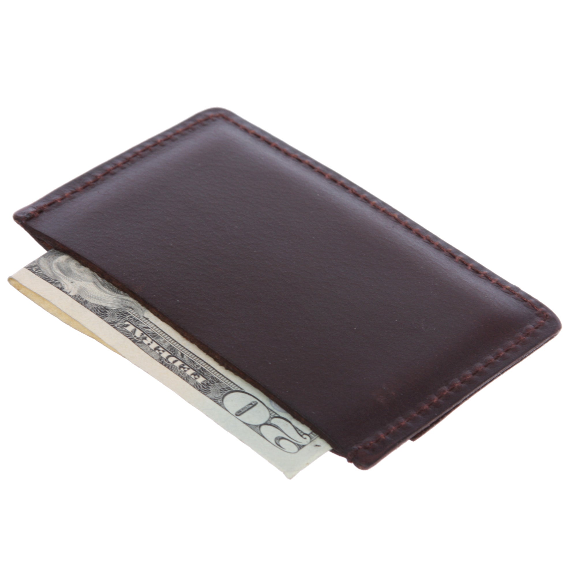 Micro Sleeve, Slim Leather Card & Cash Holder Wallet (Max. 3 cards and cash)