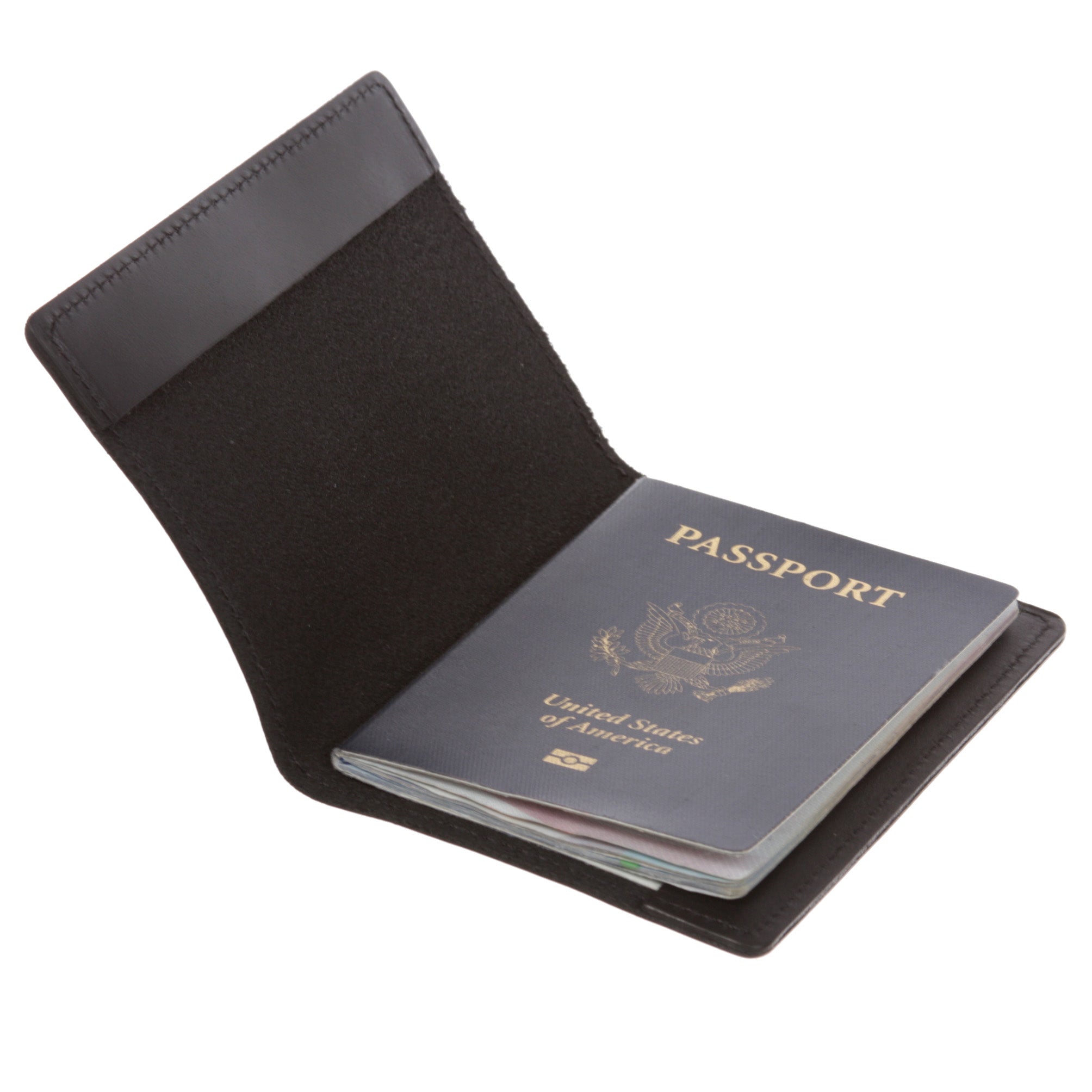 100% Soft Leather Passport Cover - Plain Leather Holder Slim Sleeve Case - OnlineBelts