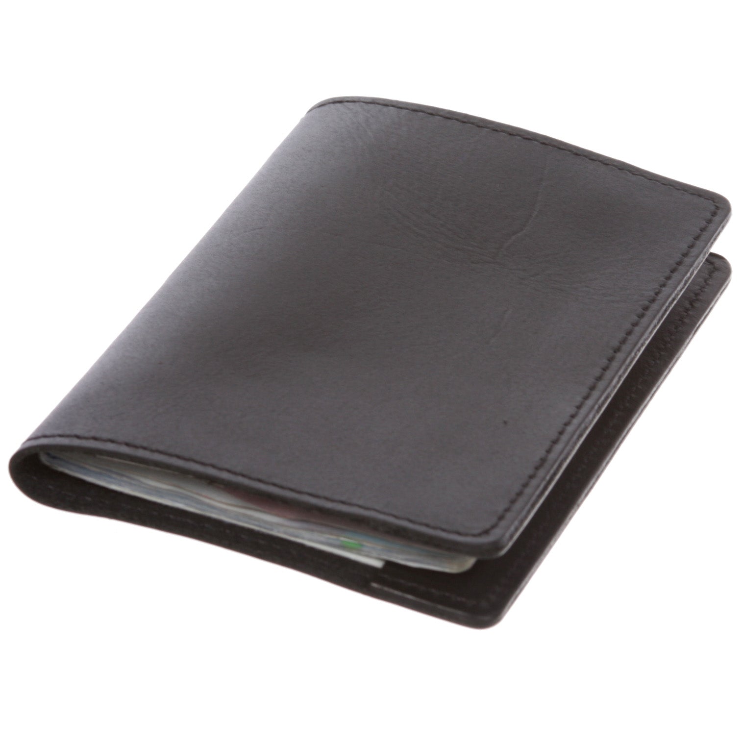 100% Soft Leather Passport Cover - Plain Leather Holder Slim Sleeve Case - OnlineBelts