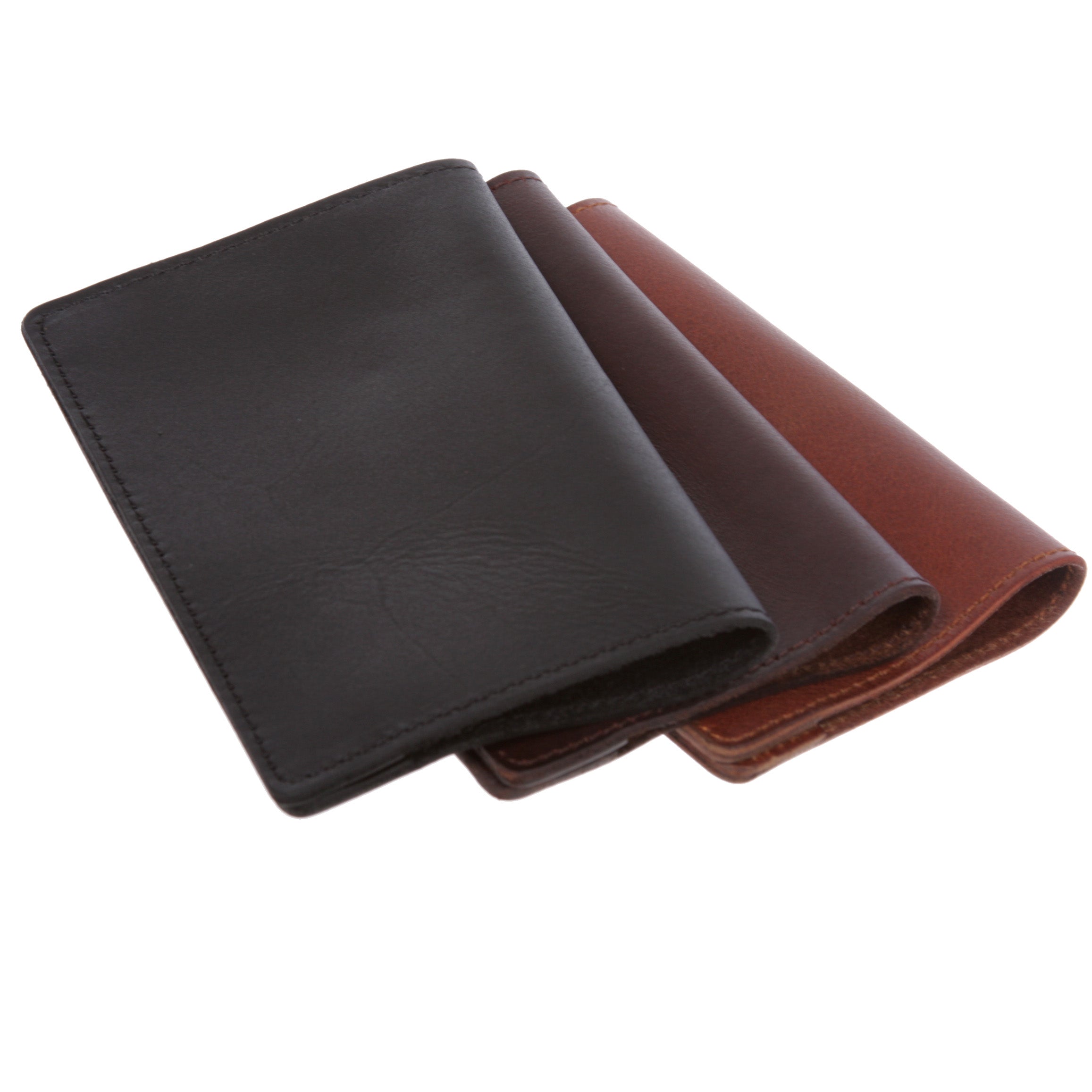 100% Soft Leather Passport Cover - Plain Leather Holder Slim Sleeve Case - OnlineBelts