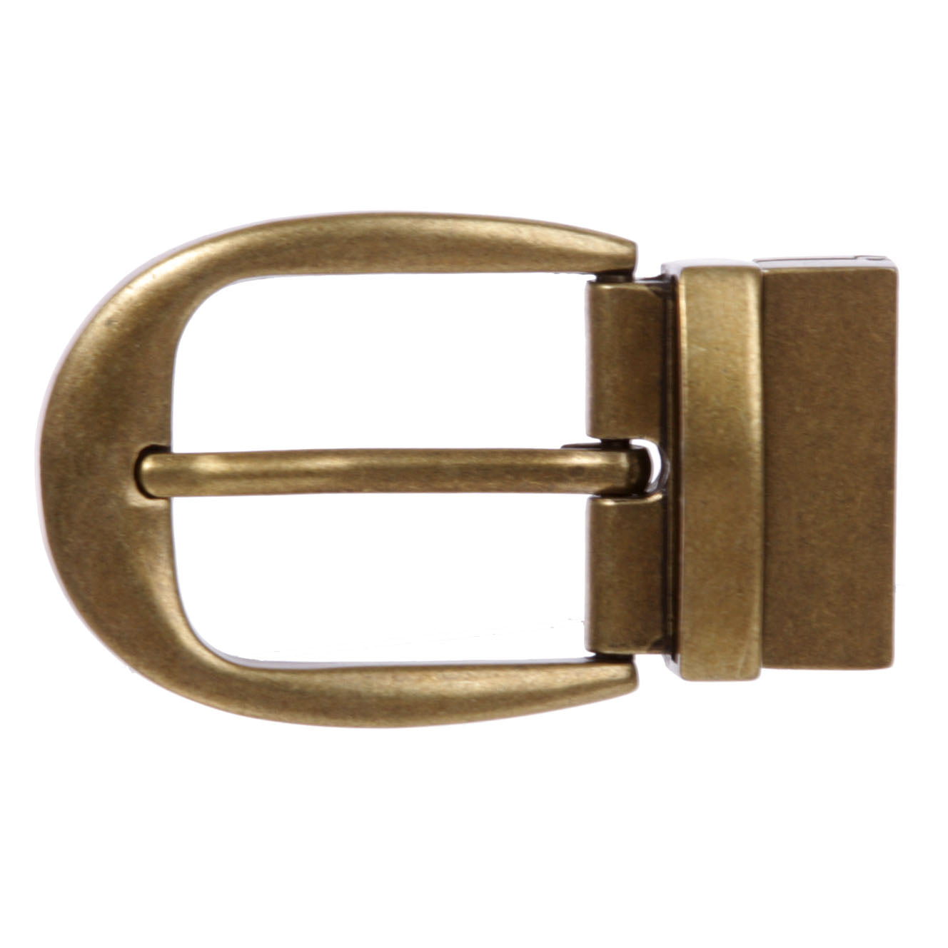 1 3/8" (34 mm) Nickel Free Round Twisted Clamp Belt Buckle - OnlineBelts