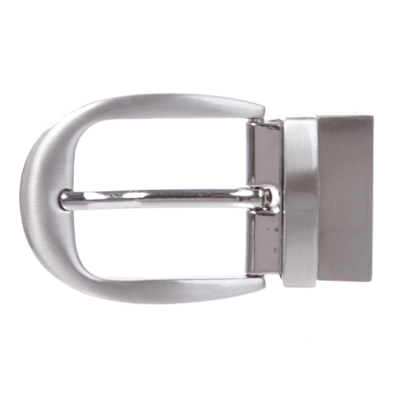 1 3/8" (34 mm) Nickel Free Round Twisted Clamp Belt Buckle