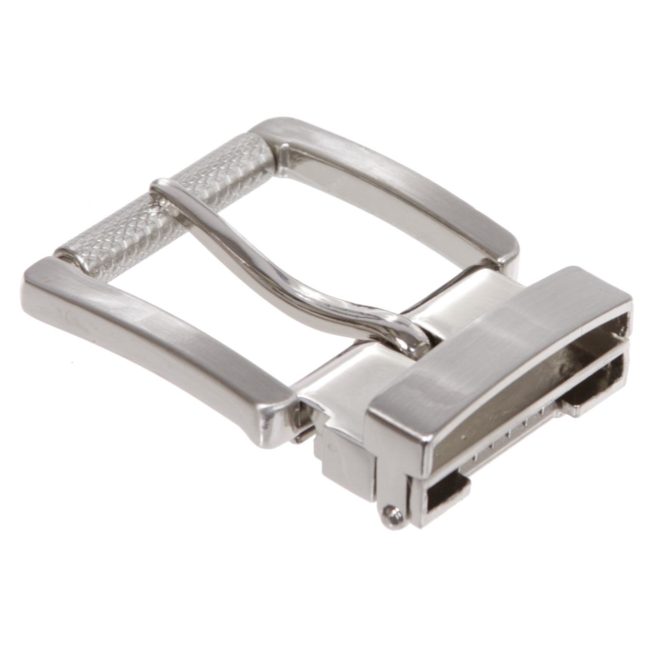 1 1/2" (37.5 mm) Nickel Free Roller Square Clamp Belt Buckle - OnlineBelts