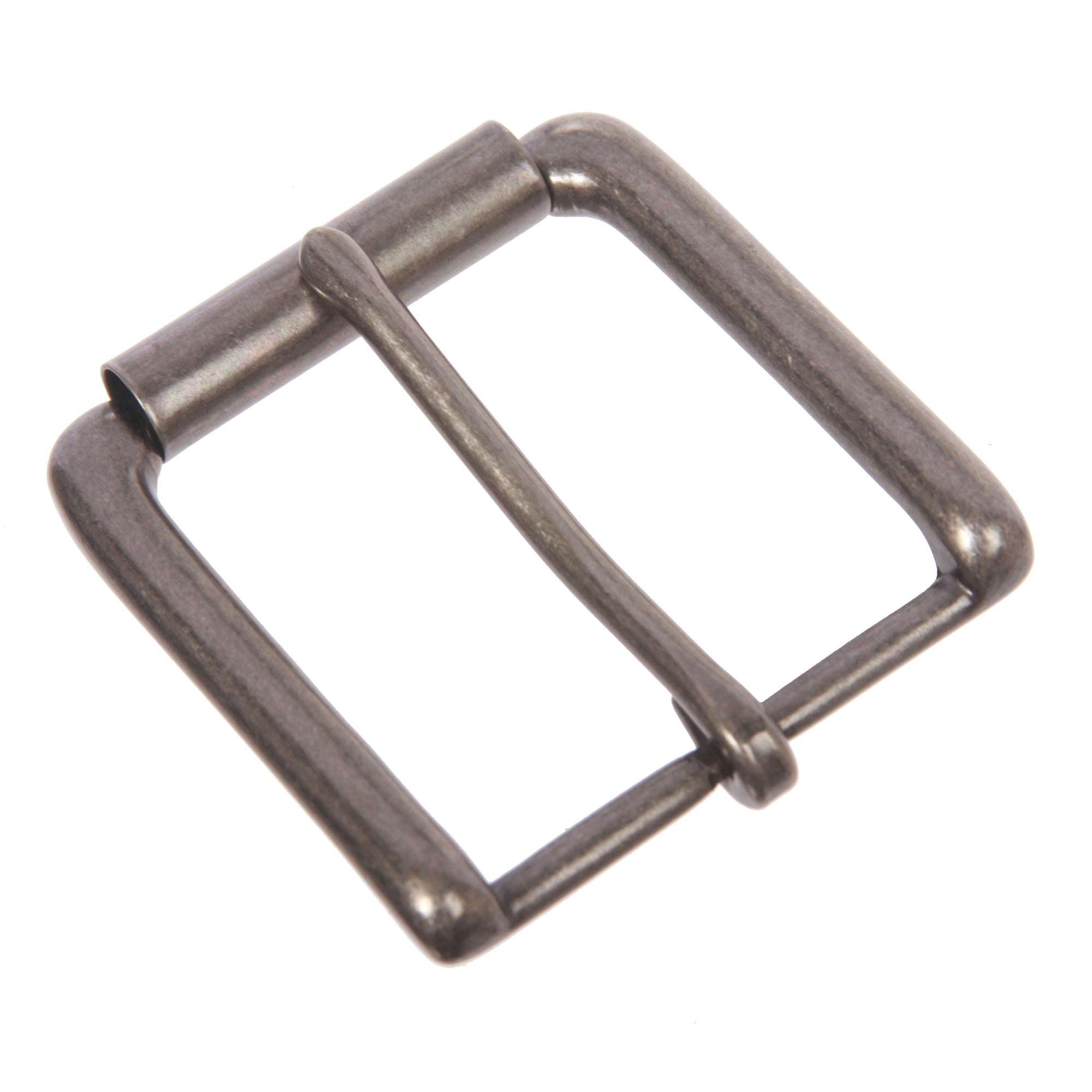 1 1/2" (38 mm) Nickle free Single Prong Square Roller Belt Buckle - OnlineBelts