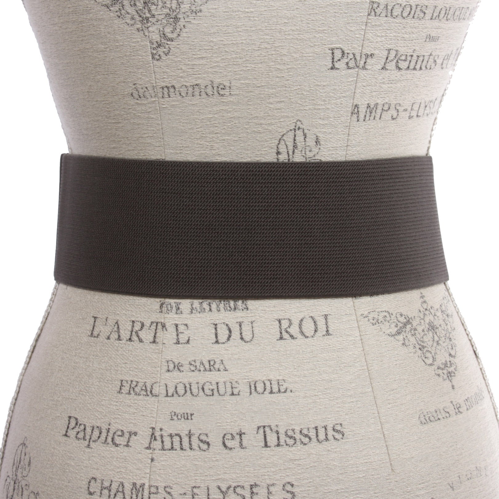 Women's 4" Wide High Waist Elastic Stretchy Studded Hook Belt - OnlineBelts