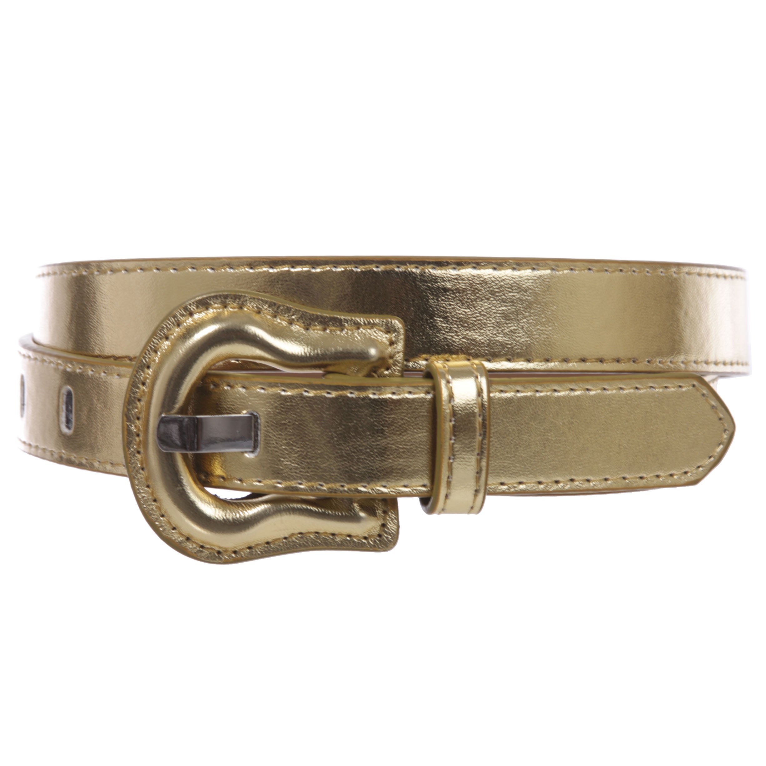 1" Western Buckle Patent Leather Fashion Belt - OnlineBelts