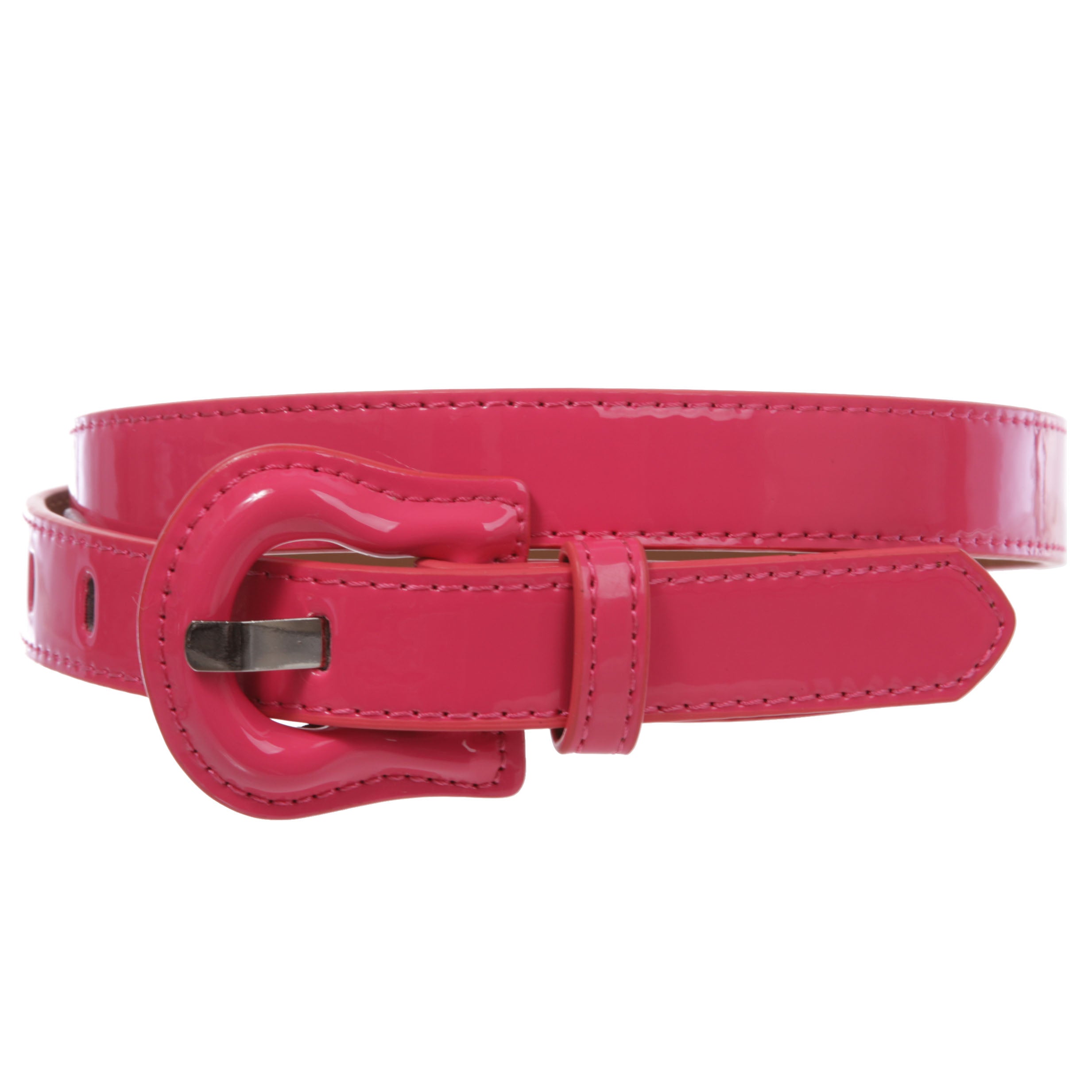 1" Western Buckle Patent Leather Fashion Belt - OnlineBelts